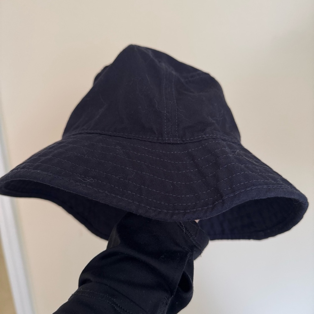 J. Crew Navy Canvas Bucket Hat